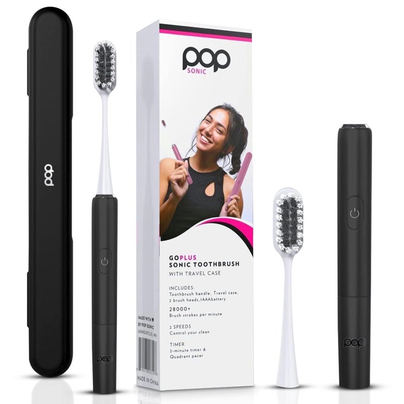 Go Plus Sonic Toothbrushes for Adults wElectric Toothbrush Case Electric Toothbrush for Adults Kids Sonic Toothbrush w 2 Speeds 1800024000 Vibrations Per Minute Silver